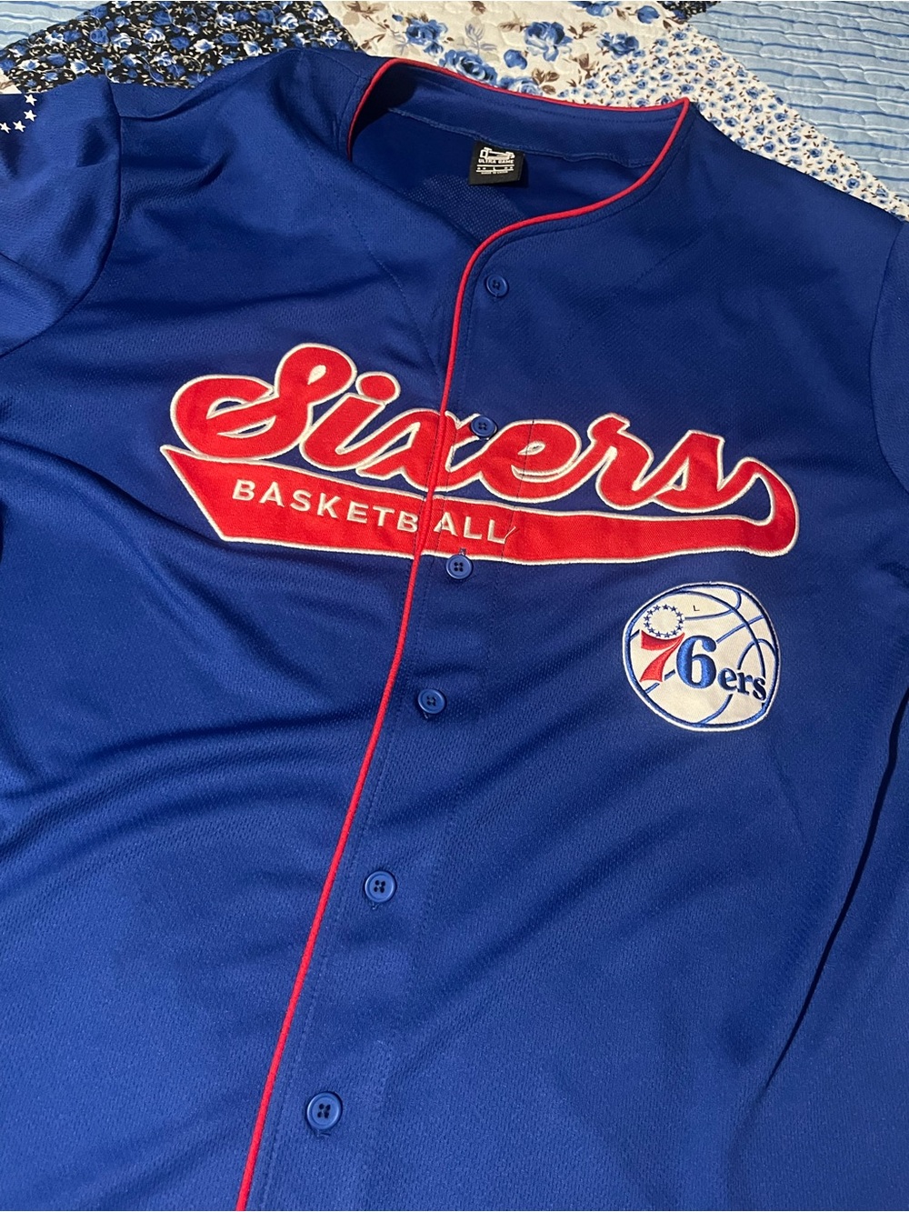 Philadelphia 76ers Basketball Jersey Men’s Large